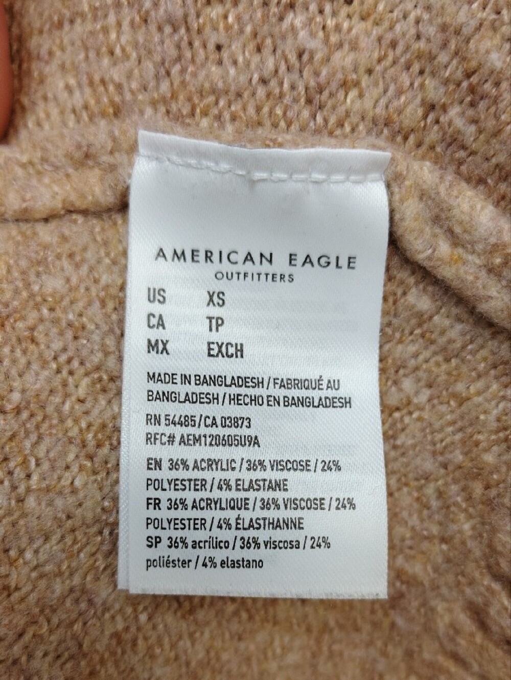 American Eagle Outfitters Tan Open-Front Cardigan - Picture 7 of 11